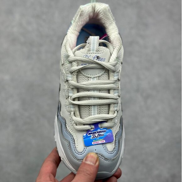 Grass Gray Skechers Dlites Retro Sports Dad Shoes main image 5